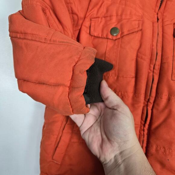 Bear trail Kids Puffer coat orange 3T - Picture 2 of 6